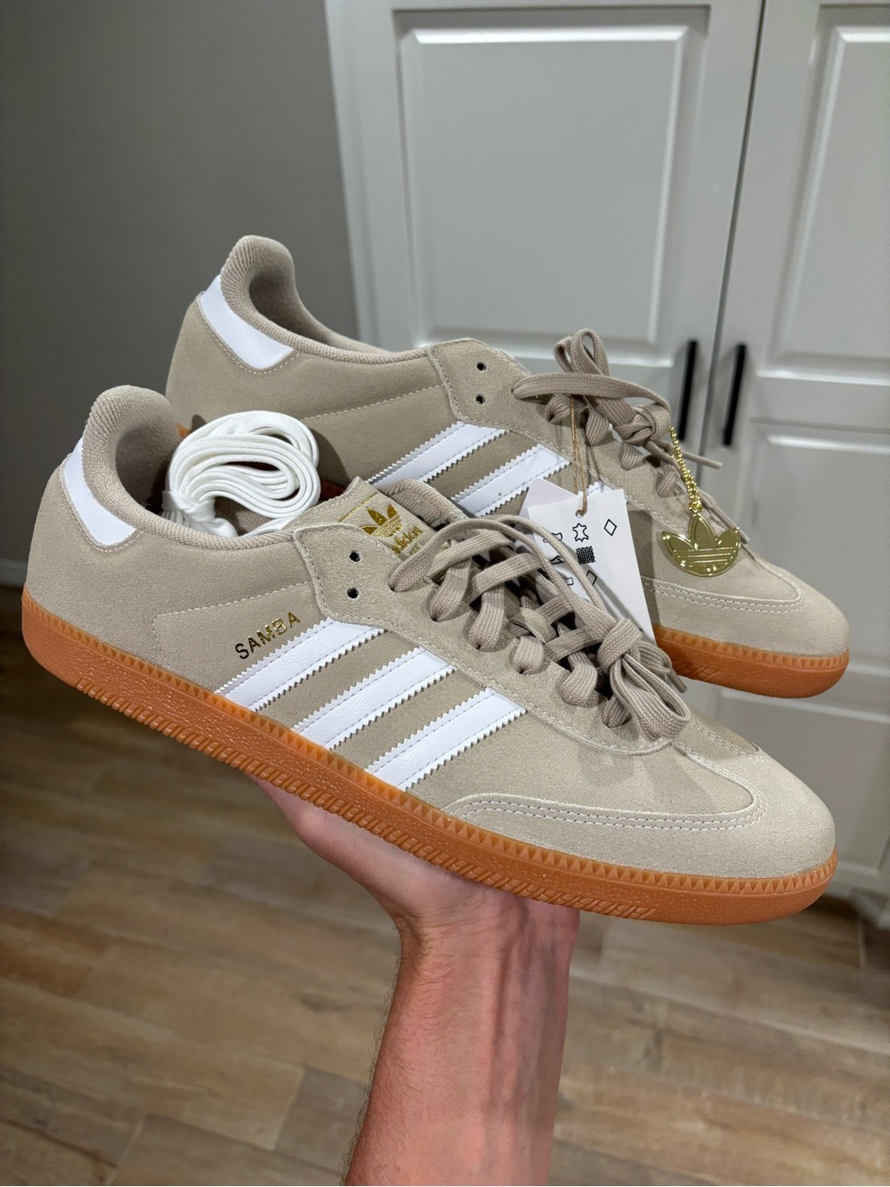 Adidas Samba OG ‘Khaki Gum’ Men’s Size 12 & 13 Suede Low-Top Sneakers | KK2272